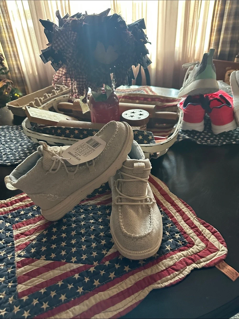 Hey Dude Kids Slip-On Sneakers in Light Beige
